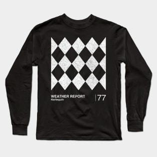 Harlequin / Minimalist Graphic Artwork Fan Design Long Sleeve T-Shirt